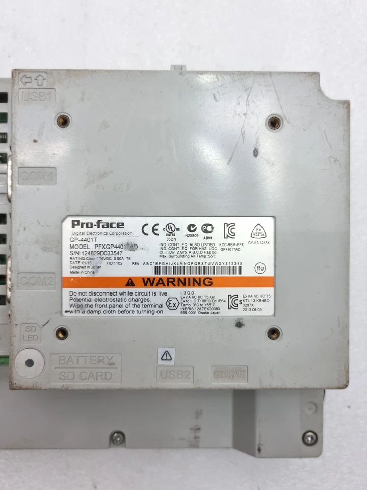 Used Working Pro-Face GP-4401T HMI Touch Screen PFXGP4401TAD GP4401T
